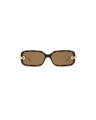 Bottega Veneta サングラス - Cognac,Metallic Gold. - サムネイル1
