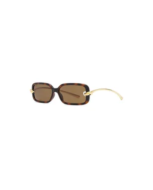 Bottega Veneta サングラス - Cognac,Metallic Gold. - サムネイル2