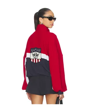 Boys Lie OFF DUTY A1 ALEX クルースウェットシャツ - Red, Navy. - サムネイル1