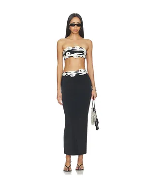 Bahia Maria AGATA スカート - Black,White. - サムネイル5