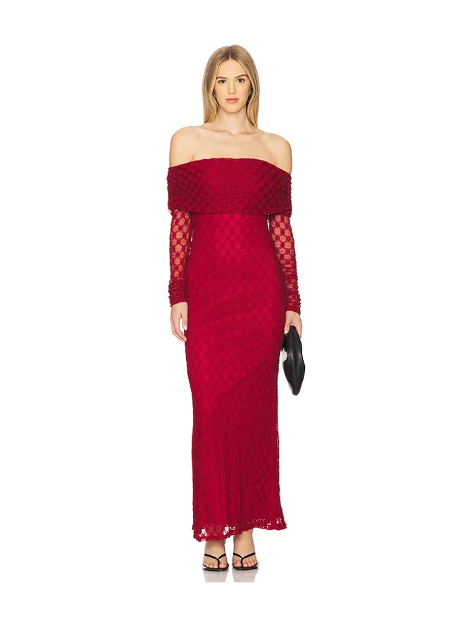 Bardot Bardot ADONI オフショルダーマキシドレスの商品画像