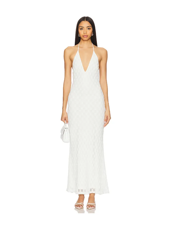Bardot Bardot ADONI ホルターメッシュミディドレスの商品画像