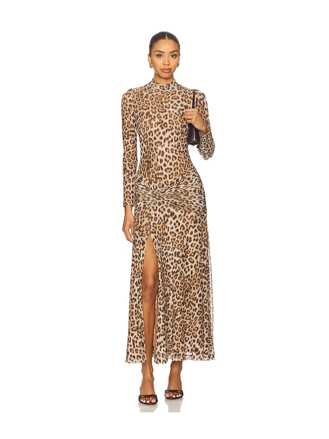 Bardot Bardot LEA プリント入りメッシュミディドレスの商品画像