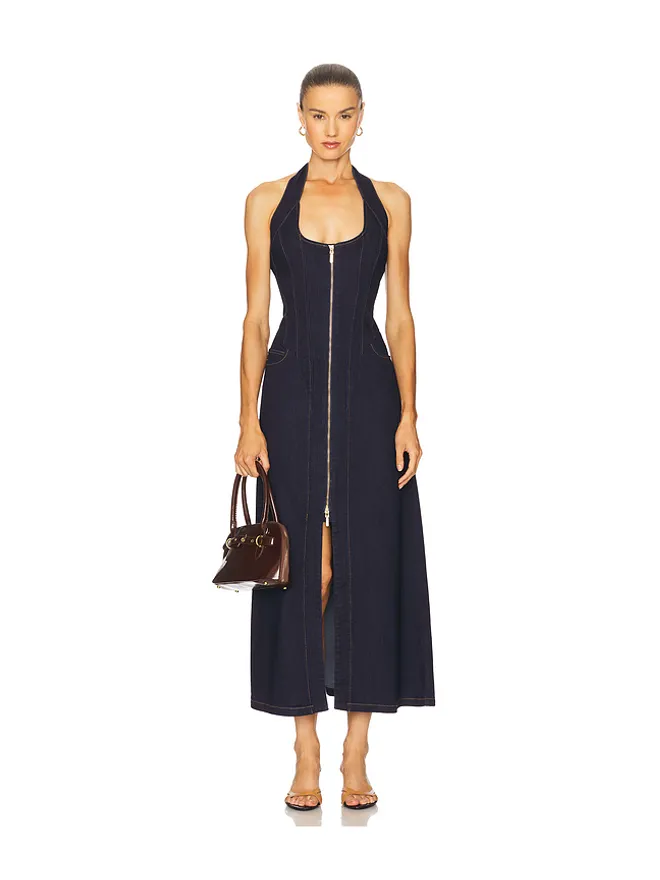 Bardot Bardot MARTEL デニムミディ丈ドレスの商品画像