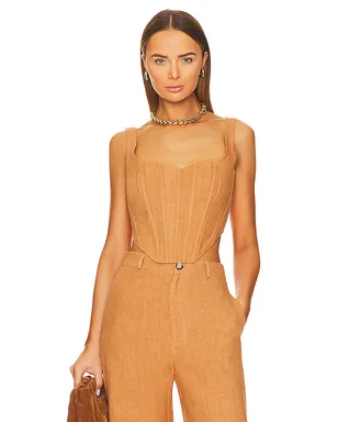 Bardot LINEN トップ - サムネイル1
