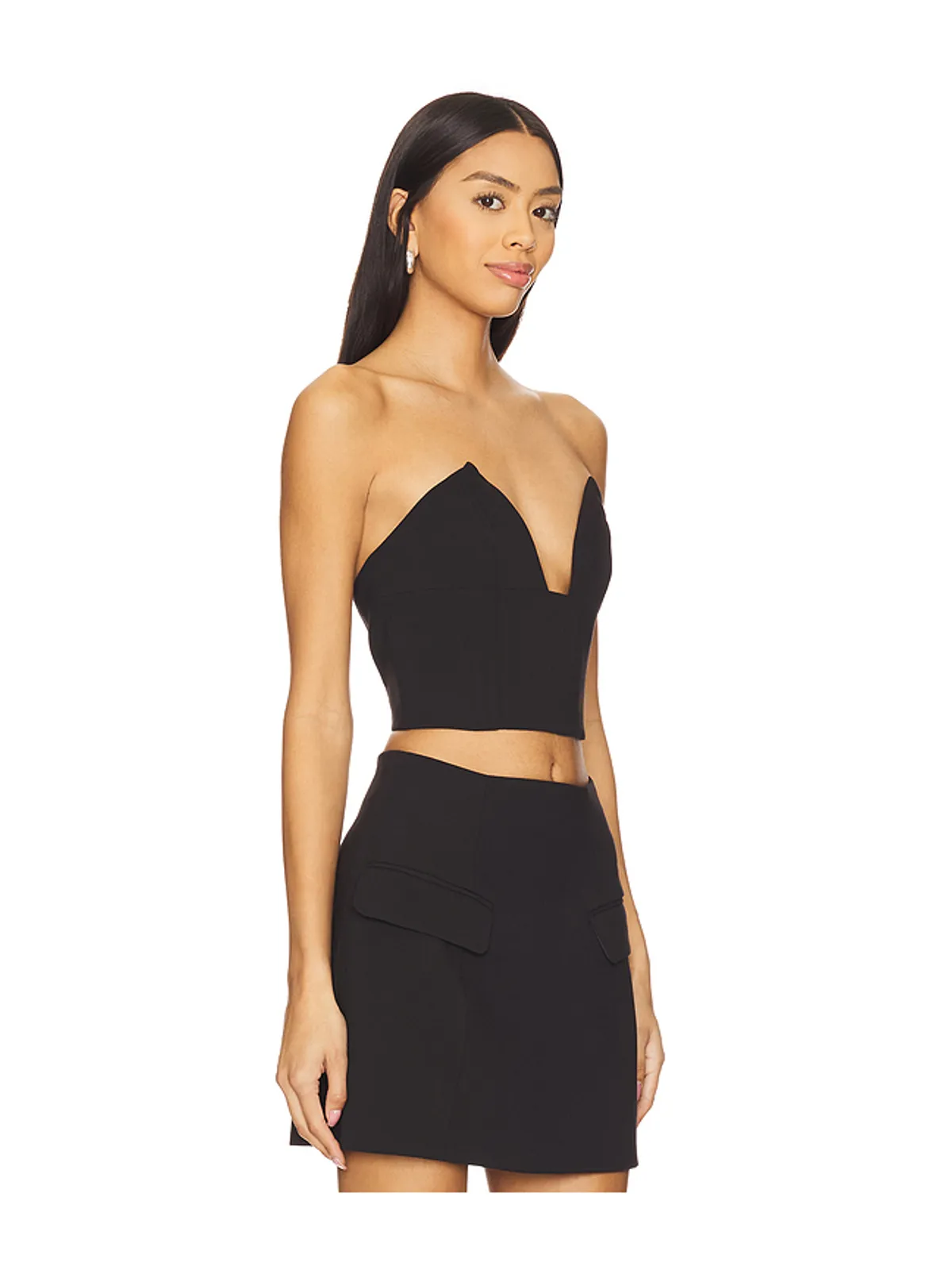 Bardot DELPHI ストラップレスクロップトップ - 画像2