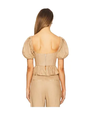 Bardot ESRA パフスリーブコルセットトップ - サムネイル3