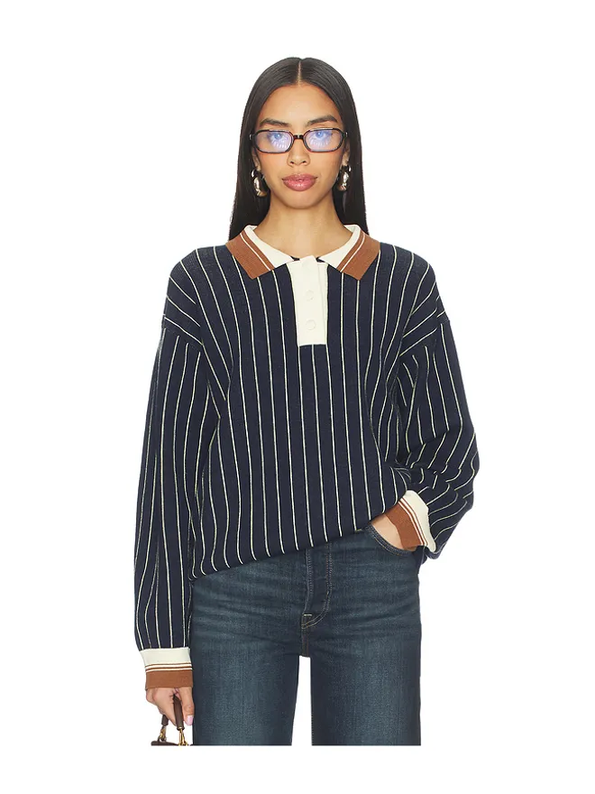 Baum und Pferdgarten Baum und Pferdgarten CHIRA トップ - Navy,Yellow.の商品画像