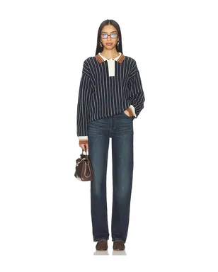 Baum und Pferdgarten CHIRA トップ - Navy,Yellow. - サムネイル4