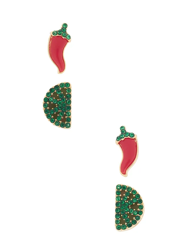 BaubleBar BaubleBar CHILI LIME イヤリングセットの商品画像