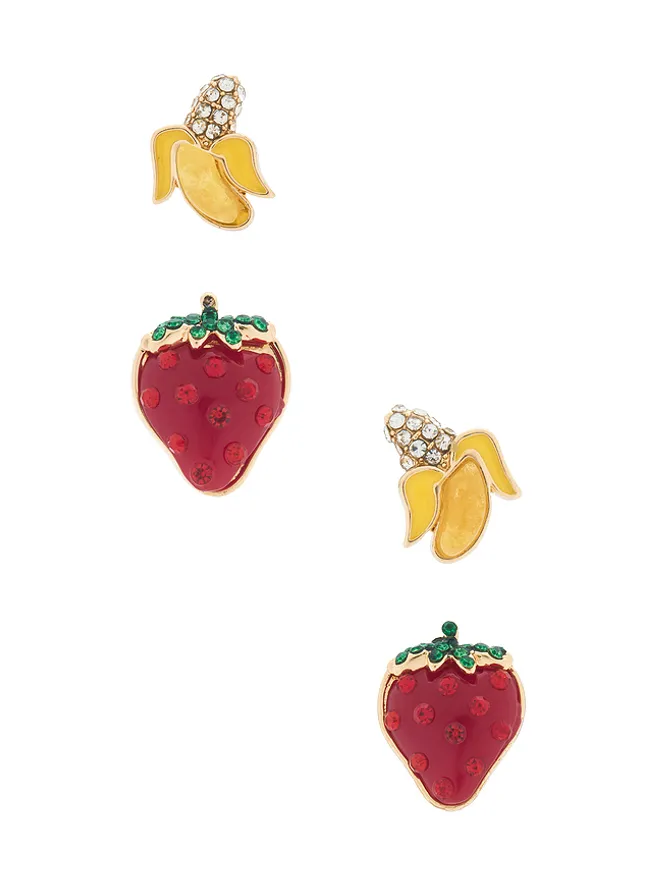 BaubleBar BaubleBar STRAWBERRIES & BANANAS イヤリングセットの商品画像