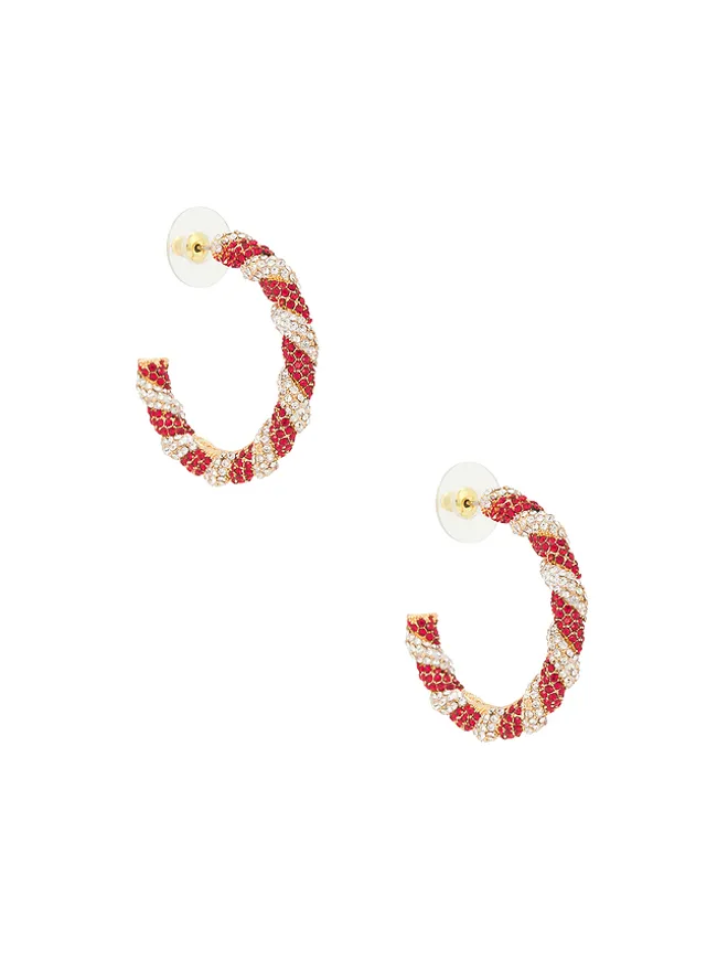 BaubleBar BaubleBar PEPPERMINT フープイヤリングの商品画像