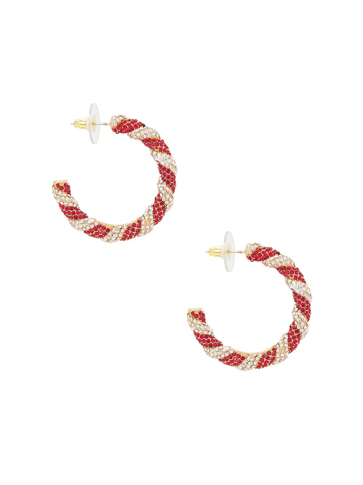 BaubleBar PEPPERMINT フープイヤリング - 画像2
