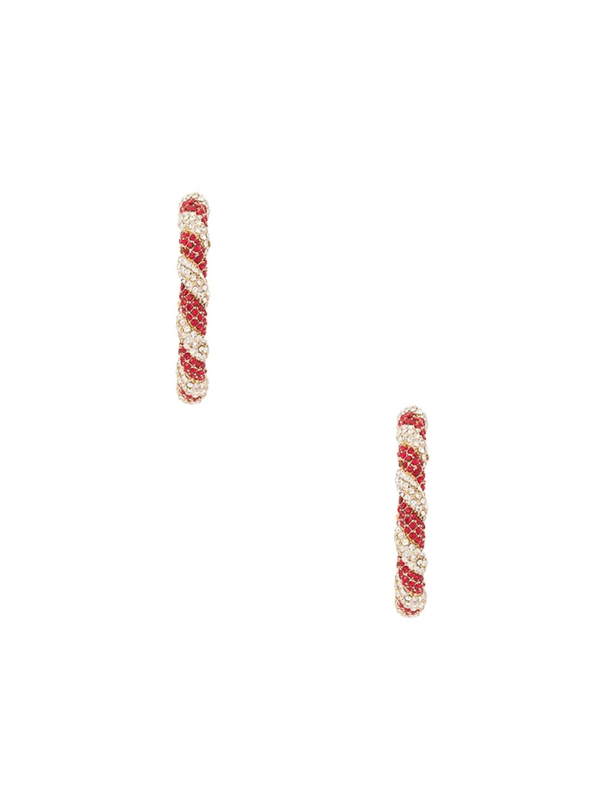 BaubleBar PEPPERMINT フープイヤリング - 画像3