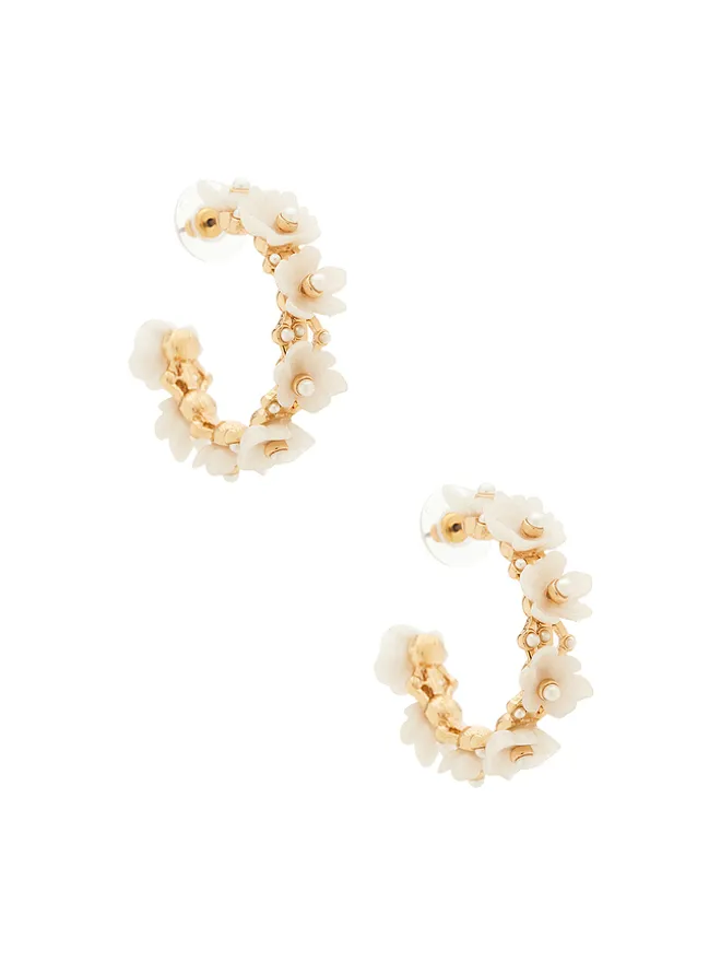 BaubleBar BaubleBar BRIDAL FLORAL フープイヤリングの商品画像