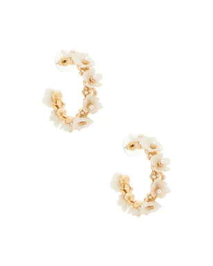 BaubleBar BRIDAL FLORAL フープイヤリング - サムネイル1