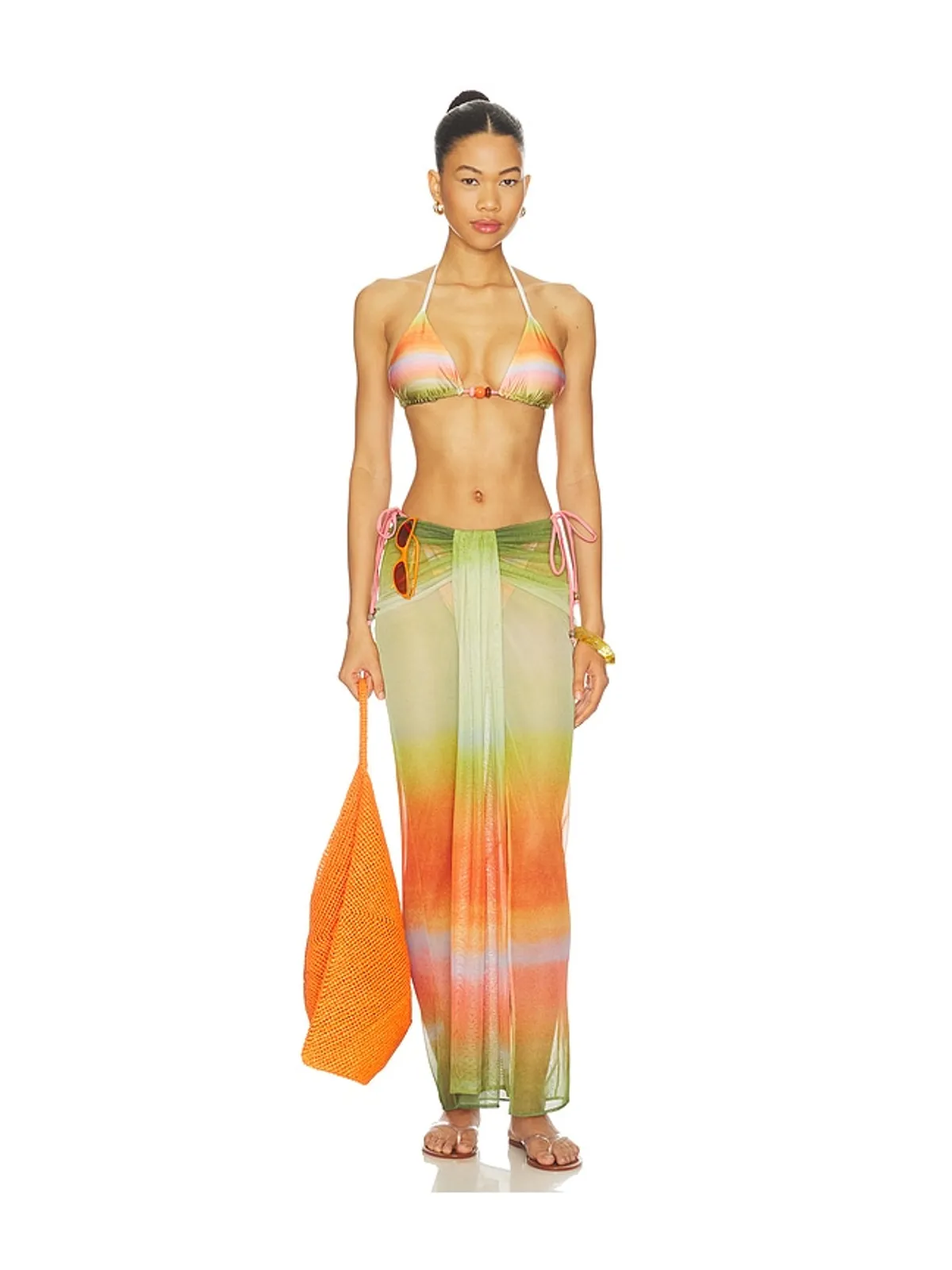 Baobab NIA スカート - Green,Orange. - 画像5