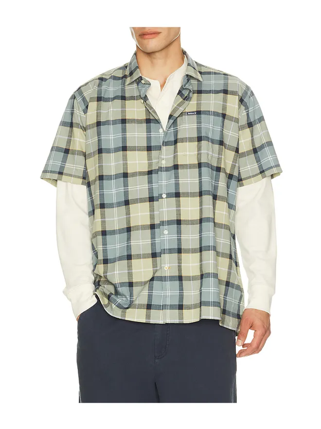 Barbour Barbour シャツ - Green,Blue.の商品画像