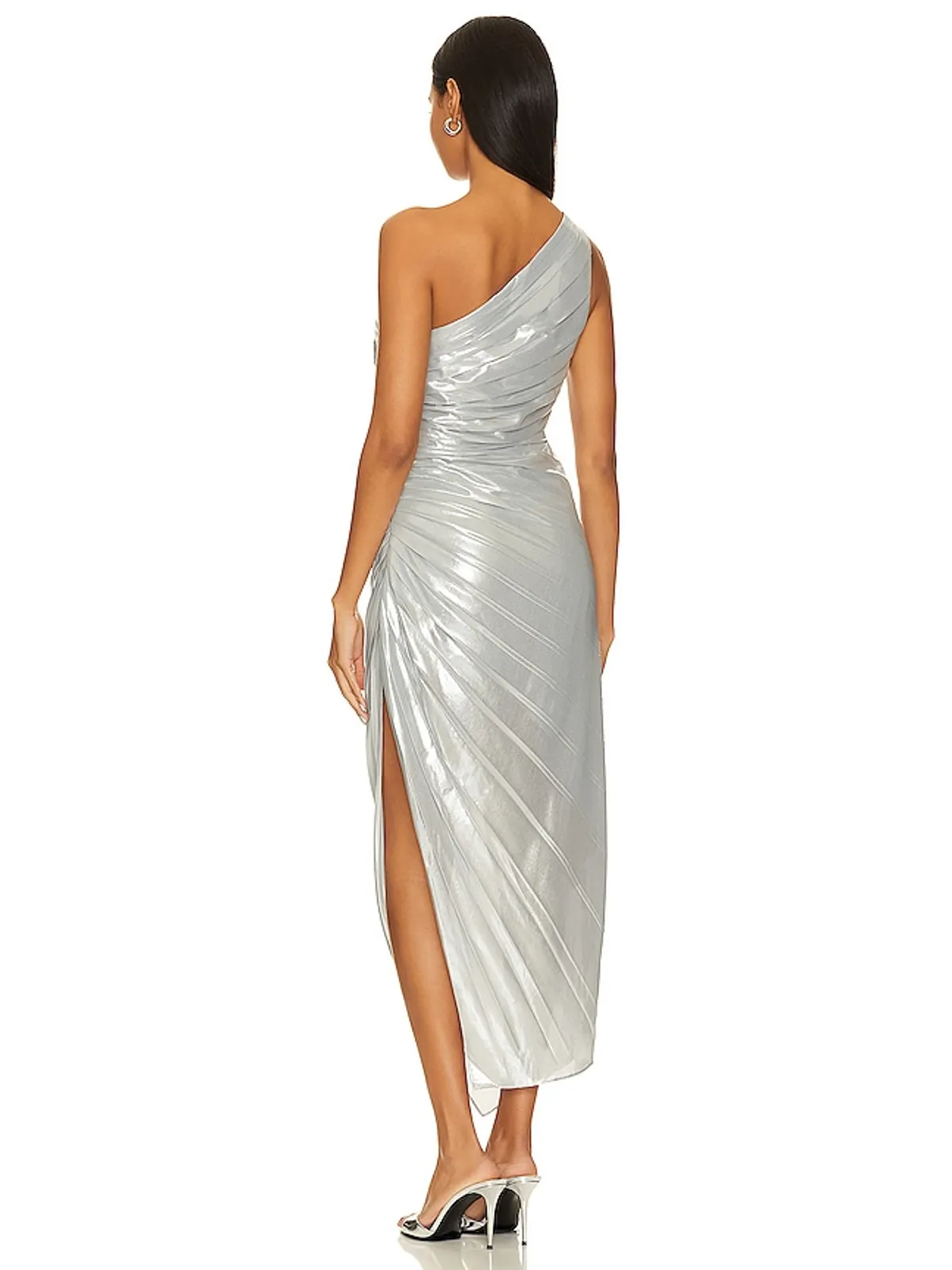 BCBGMAXAZRIA ドレス - Metallic Silver, grey. - 画像3