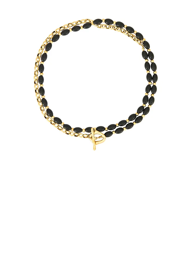 BRACHA BRACHA CATALINA ネックレス - Metallic Gold,Black.の商品画像