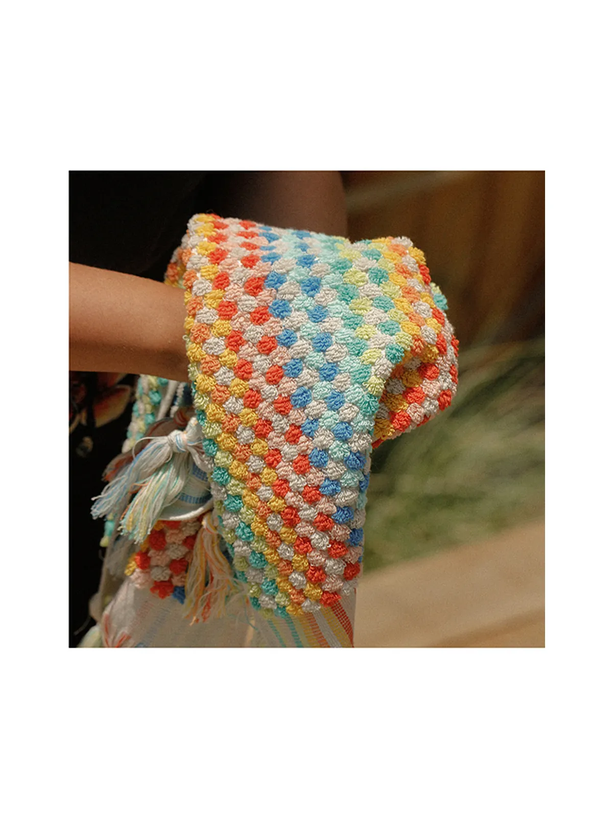 Bathing Culture COSMIC RAINBOW ORGANIC HAND TOWEL ハンドタオル - 画像2