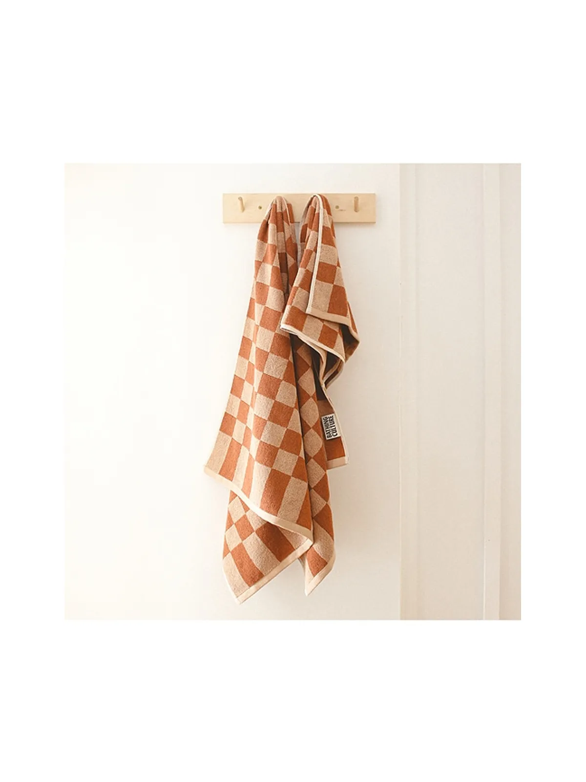 Bathing Culture BATHHOUSE CHECK ORGANIC BODY TOWEL バスタオル - 画像3