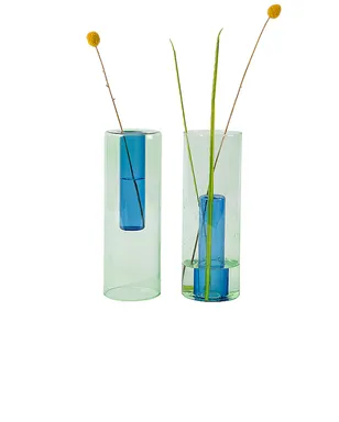 Block Design LARGE REVERSIBLE GLASS VASE ガラスベース - サムネイル1