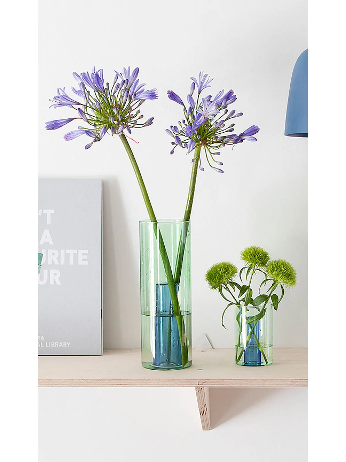 Block Design LARGE REVERSIBLE GLASS VASE ガラスベース - 画像2