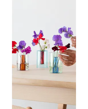 Block Design SMALL REVERSIBLE GLASS VASE ガラスベース - サムネイル2