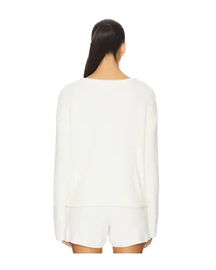 Barefoot Dreams COZYCHIC TEXTURED BUTTON FRONT CARDIGAN コージーシック 質感のあるボタンフロントカーディガン - サムネイル3