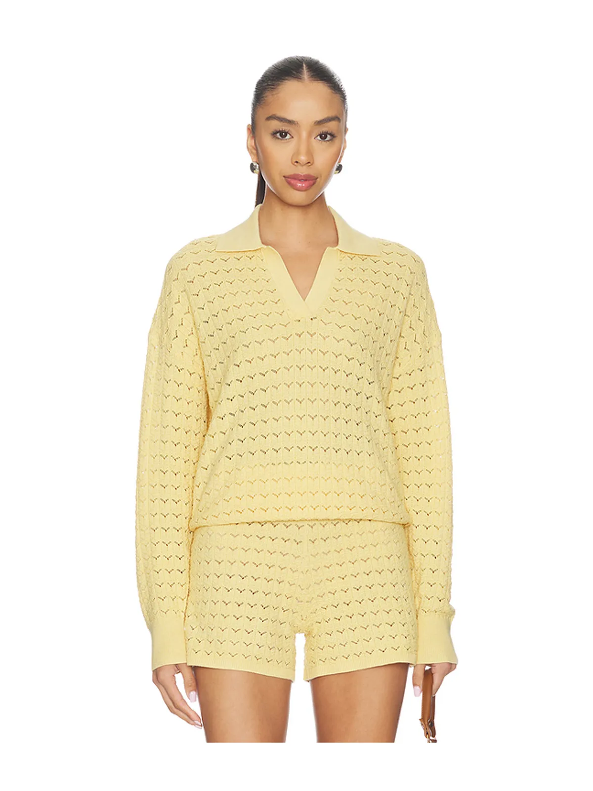 Barefoot Dreams Tulip Pointelle Collared Pullover - 画像1