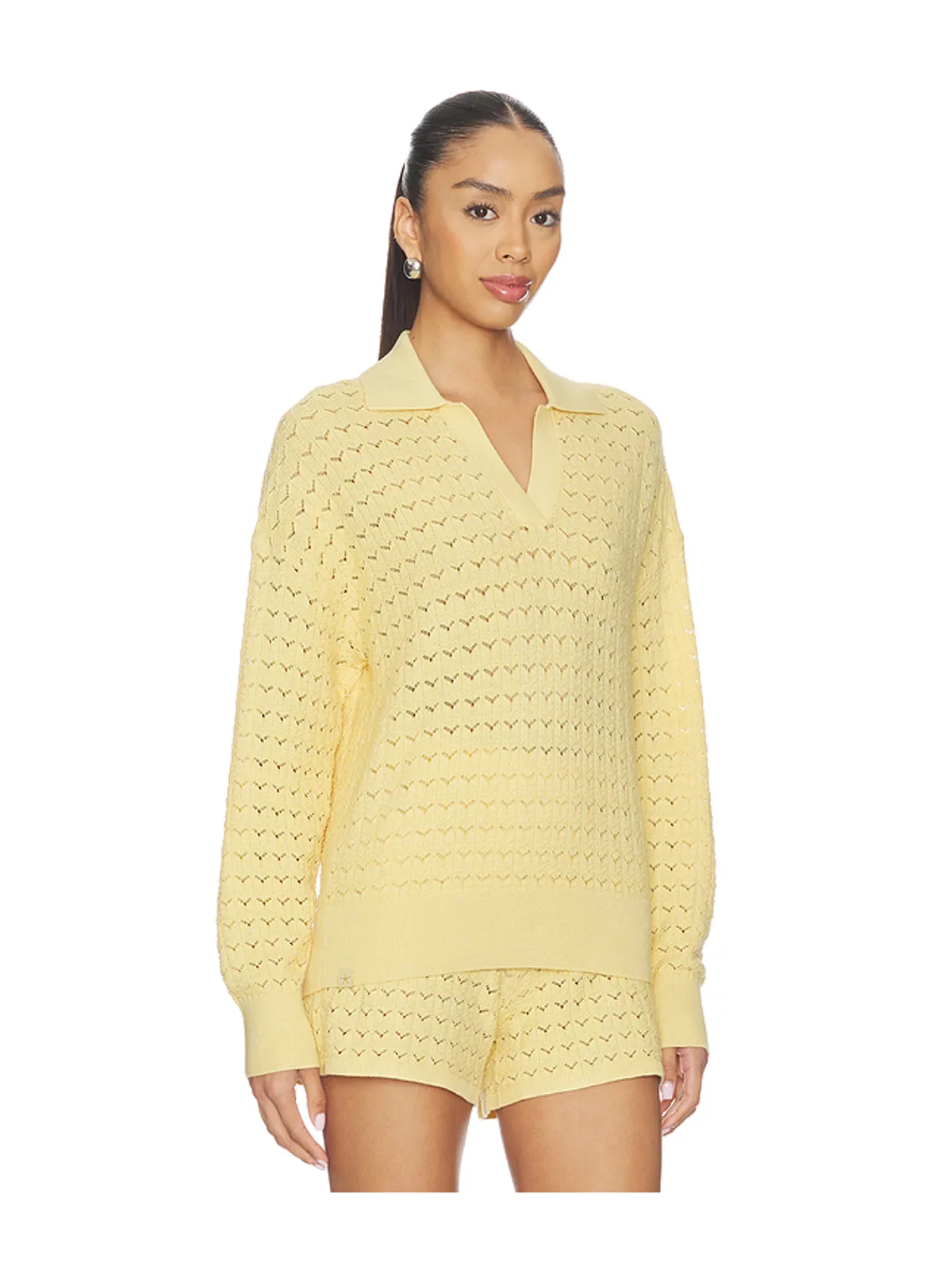 Barefoot Dreams Tulip Pointelle Collared Pullover - 画像2