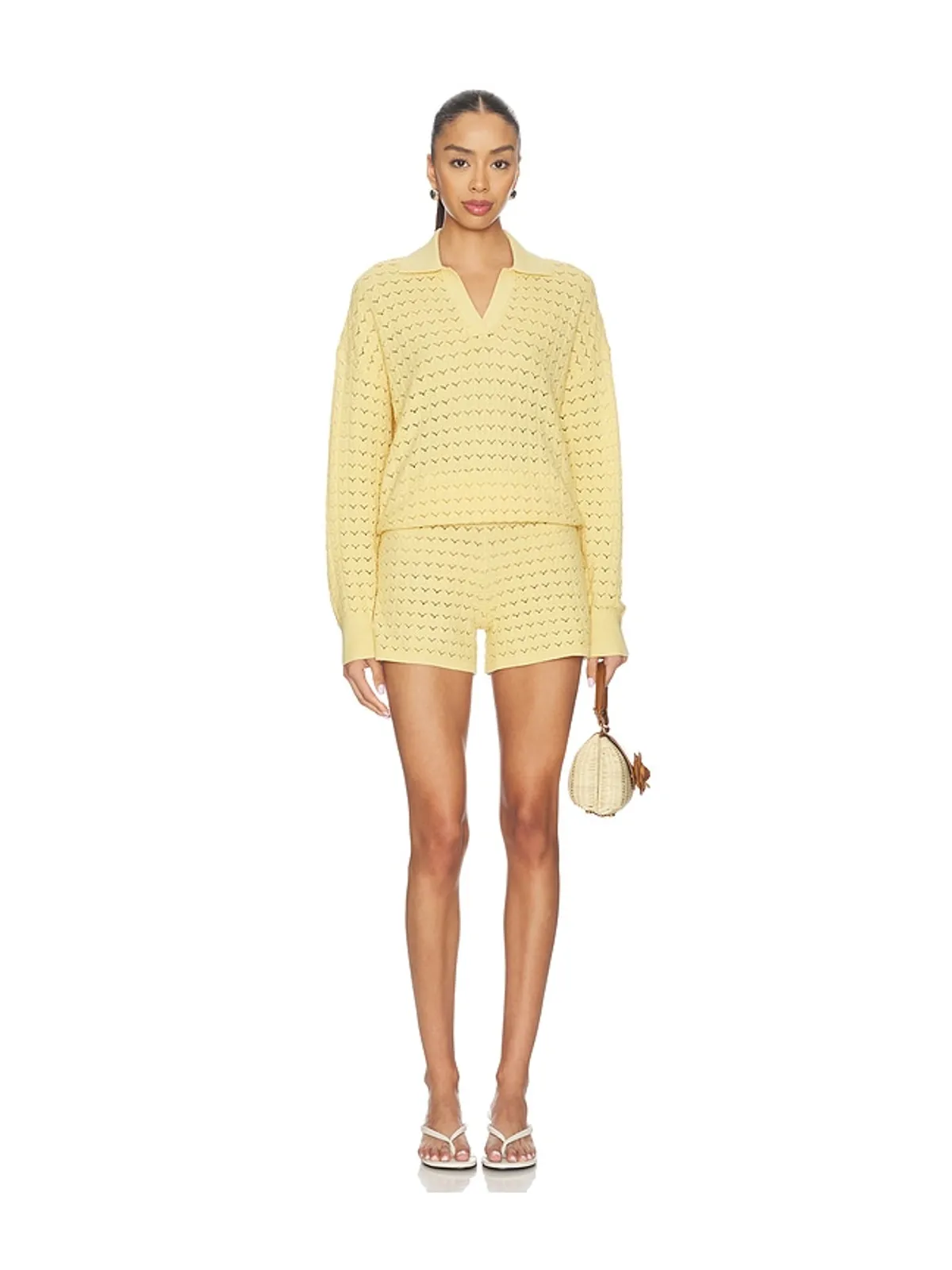 Barefoot Dreams Tulip Pointelle Collared Pullover - 画像4
