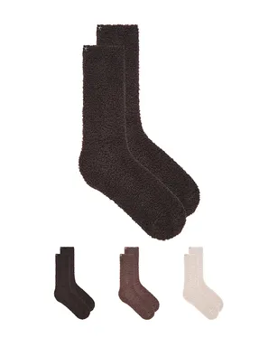 Barefoot Dreams COZYCHIC 3 PAIR SOCK SET ソックスセット - サムネイル1
