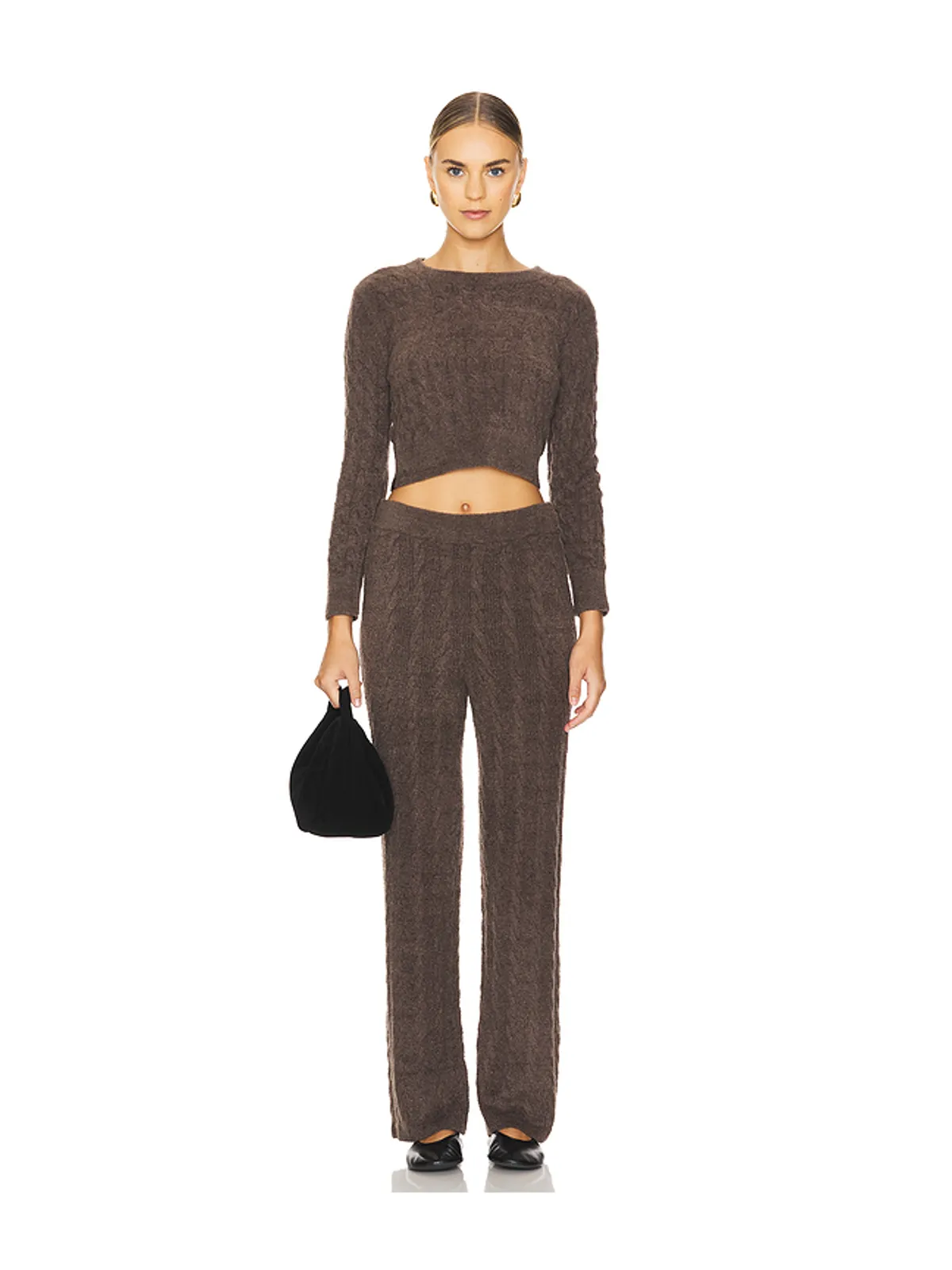 Barefoot Dreams BAREFOOT DREAMS COZYCHIC LITE CABLE PULLOVER & PANT SET セーターセット - 画像1