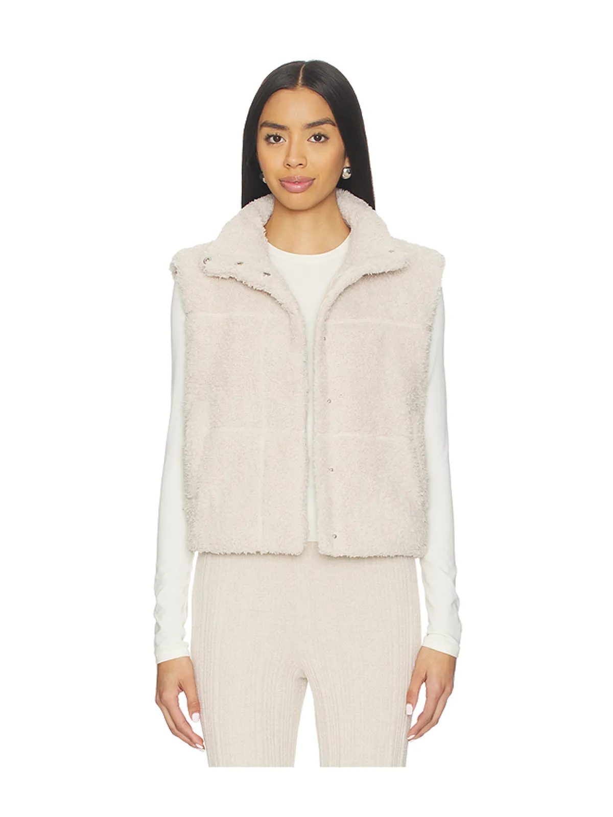 Barefoot Dreams BRUSHED COZYCHIC PUFFER VEST ベスト - 画像1