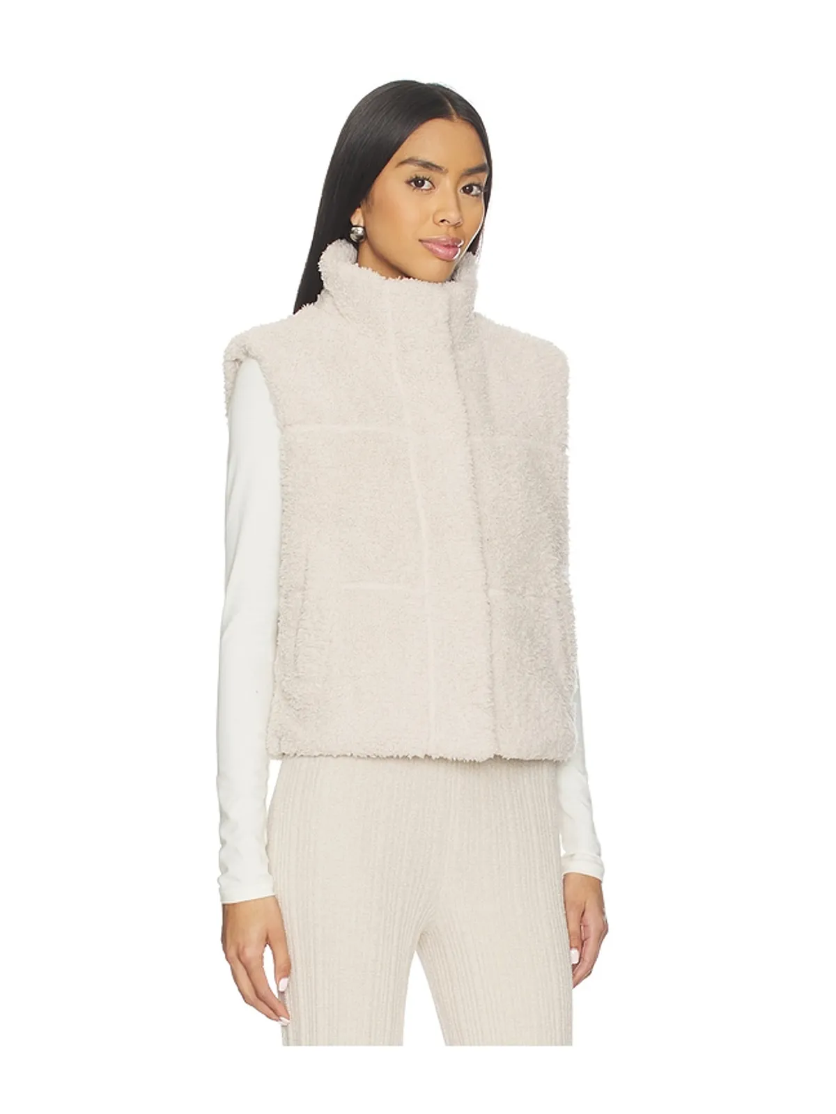 Barefoot Dreams BRUSHED COZYCHIC PUFFER VEST ベスト - 画像3