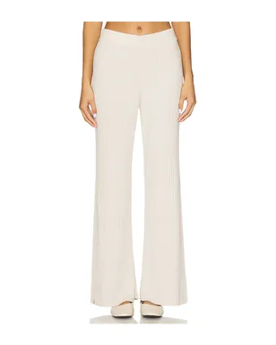 Barefoot Dreams CCUL LUREX RIB WIDE LEG PANT CCUルレックスリブ ワイドレッグパンツ - サムネイル1