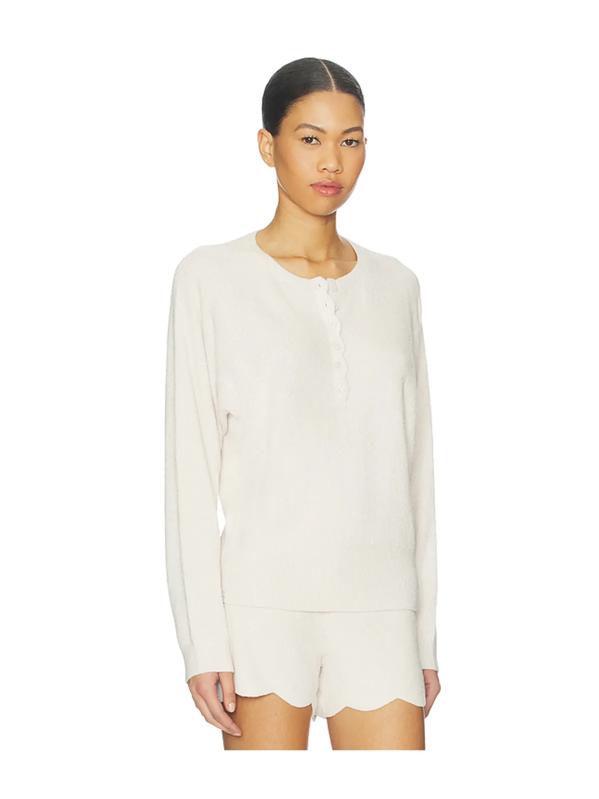 Barefoot Dreams CCUL SCALLOP DOLMAN ヘンリートップ - 画像2