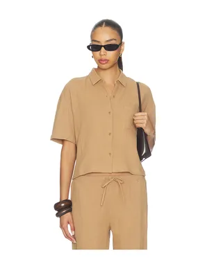 Barefoot Dreams BUTTON UP SHIRT ボタンアップシャツ - サムネイル1