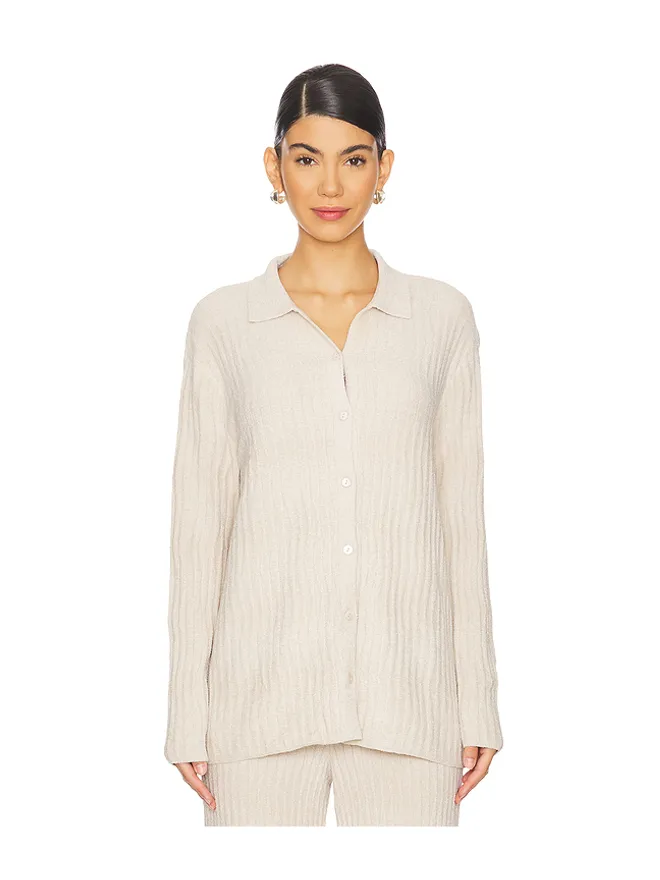 Barefoot Dreams Barefoot Dreams BAREFOOT DREAMS COZYCHIC ULTRA LIGHT WAVE SHIRT ショートスリーブトップの商品画像