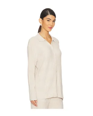 Barefoot Dreams BAREFOOT DREAMS COZYCHIC ULTRA LIGHT WAVE SHIRT ショートスリーブトップ - サムネイル2
