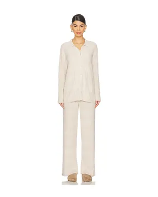 Barefoot Dreams BAREFOOT DREAMS COZYCHIC ULTRA LIGHT WAVE SHIRT ショートスリーブトップ - サムネイル4