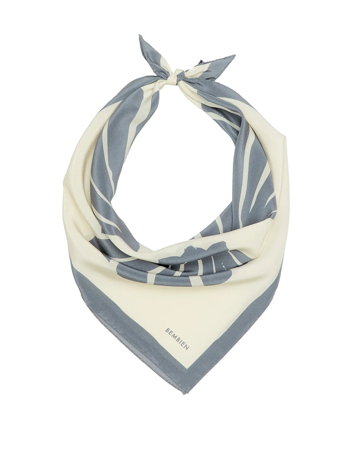 BEMBIEN Sirena Large Scarf - Beige,Slate. - 画像2
