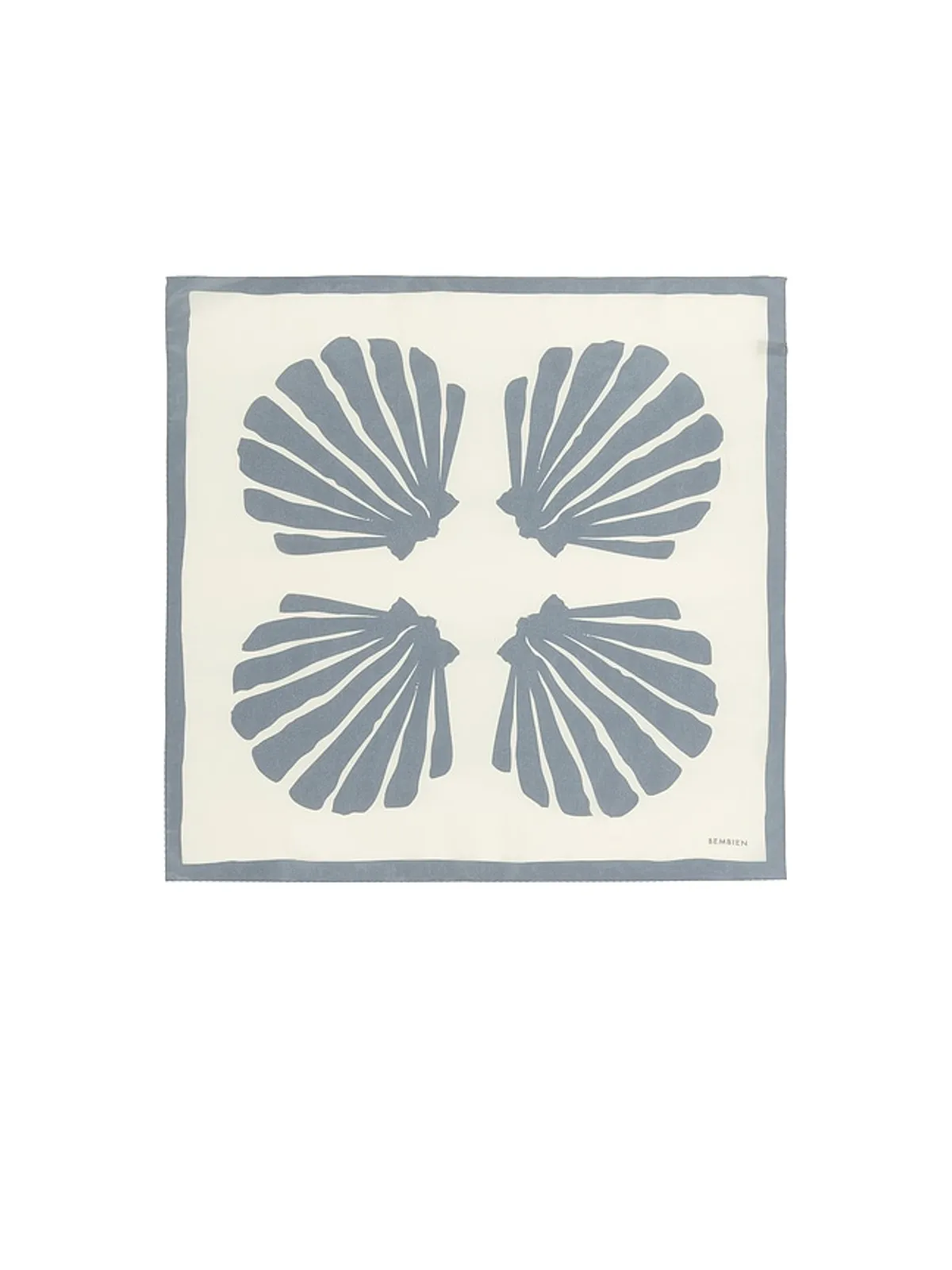 BEMBIEN Sirena Large Scarf - Beige,Slate. - 画像3