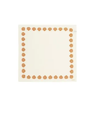 BEMBIEN Concha Large Scarf - Beige,Tangerine. - サムネイル3