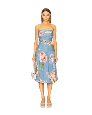 HEMANT AND NANDITA DRESS ミディ丈ドレス - サムネイル1