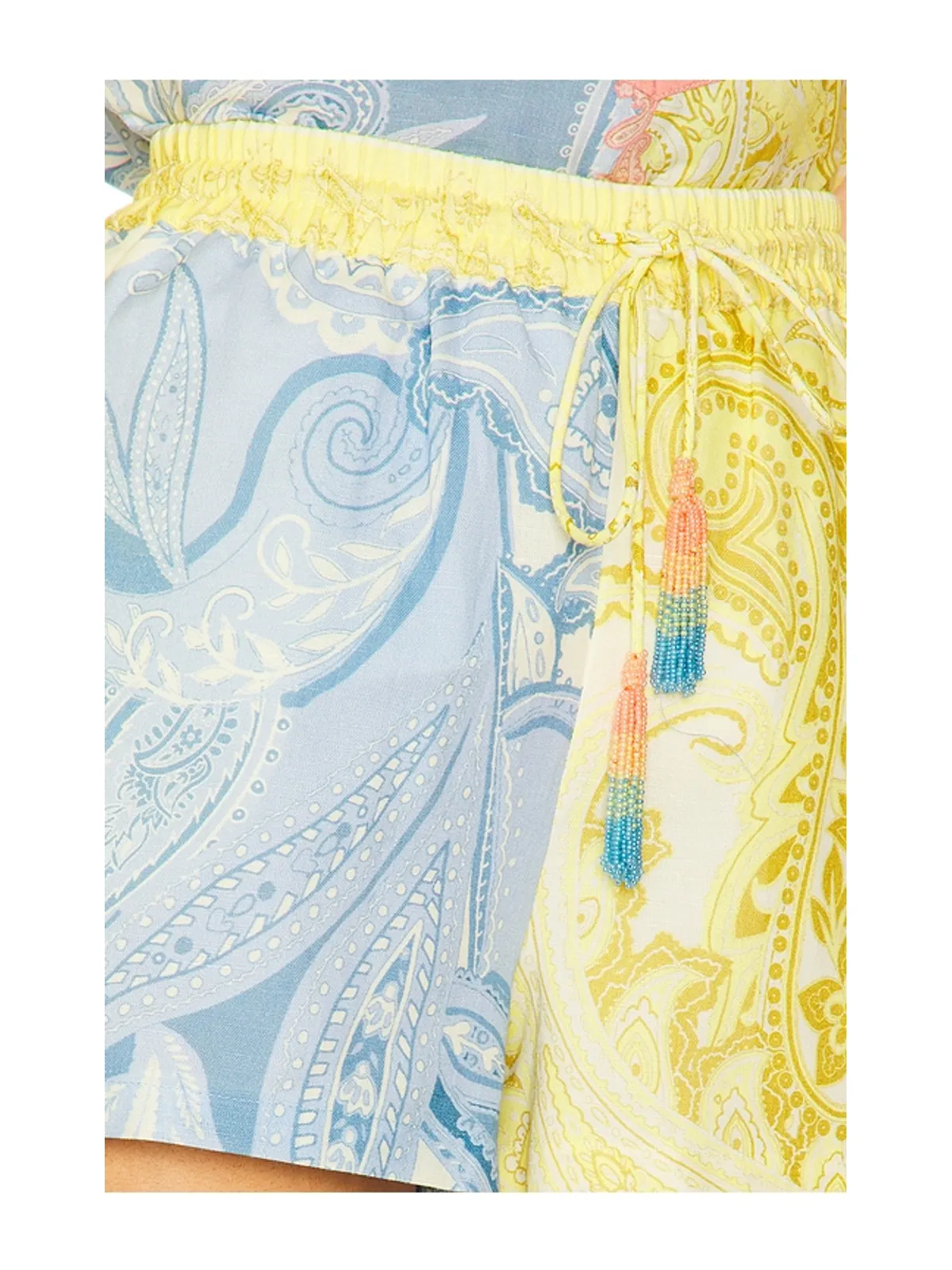 HEMANT AND NANDITA ショートパンツ - Blue,Yellow. - 画像6