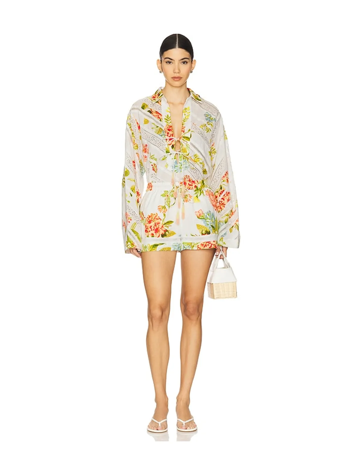 HEMANT AND NANDITA Printed Short With Lace - 画像5