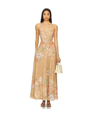 HEMANT AND NANDITA ロングスカート - Tan,Neutral. - サムネイル5
